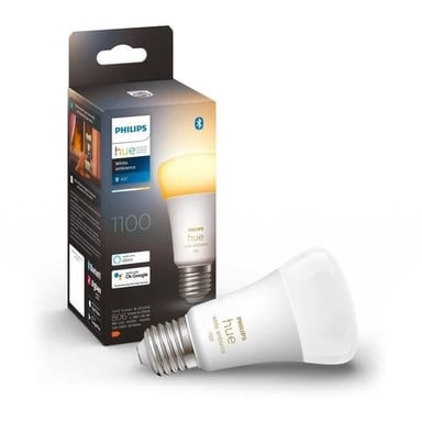 PHILIPS Hue White Ambiance - Bombilla LED conectada E27 - 9.5W Equivalente 75W - Compatible con Bluetooth
