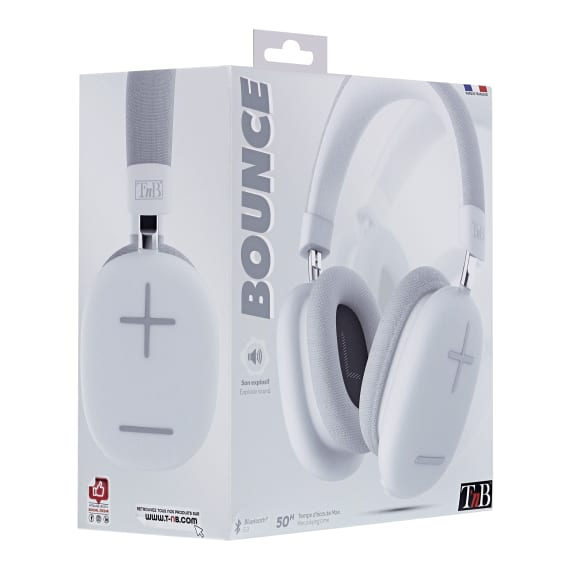 T'nB CBBOUNCEWH écouteurcasque Écouteurs Avec fil &sans fil Arceau Bluetooth Neuf - vue 3