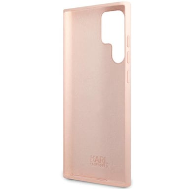Étui en silicone Karl Lagerfeld Choupette pour Galaxy S23 Ultra, rose