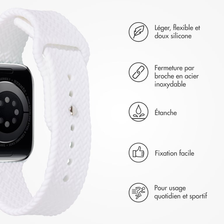 Bracelet Apple Watch 49mm Silicone tressé - vue 9