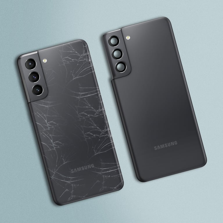 Cache Batterie Samsung Galaxy S21 Façade Arrière Originale Samsung fantôme Neuf - vue 6