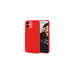 JAYM - Coque Silicone Soft Feeling Rouge pour Apple iPhone 12 Mini (5.4)  Finition Silicone  Toucher Ultra Doux