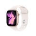 Apple Watch Series 11 GPS 42mm Boitier en Aluminium Or Rose avec Bracelet Sport Rose Tendre - S/M