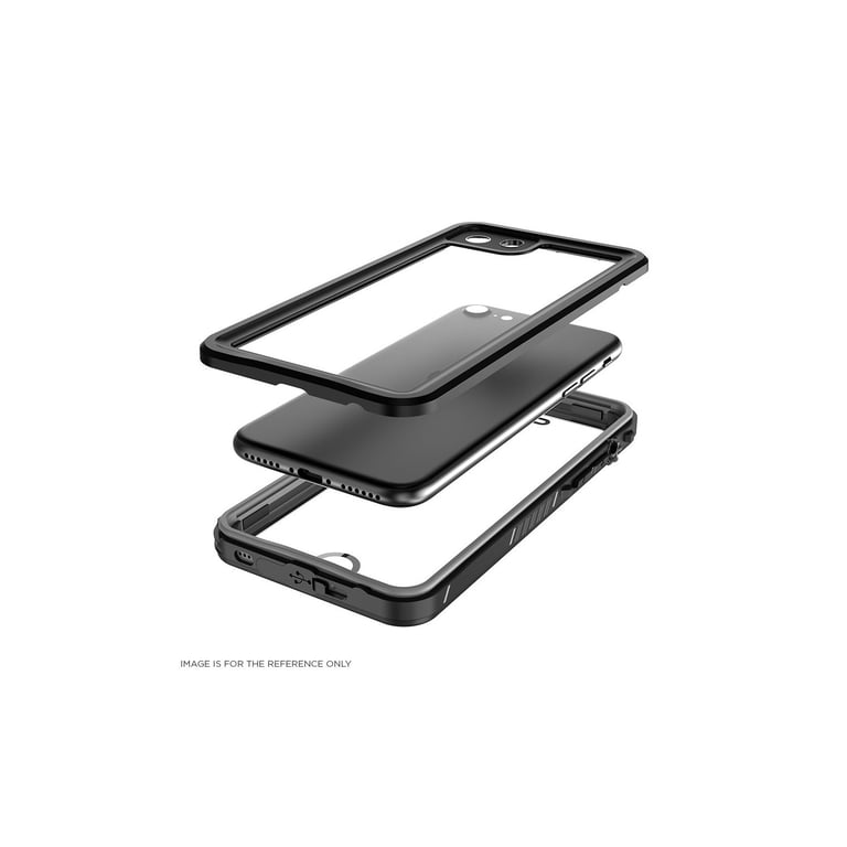 EIGER Avalanche Coque de protection complète pour Apple iPhone SE (2020)/8/7 Noir mat