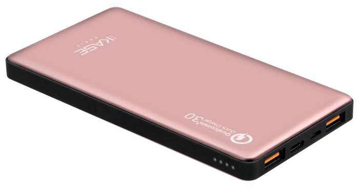 Batería externa PowerHouse ultra slim GEN 2.0 de 10.000 mAh (37 Wh), oro rosa