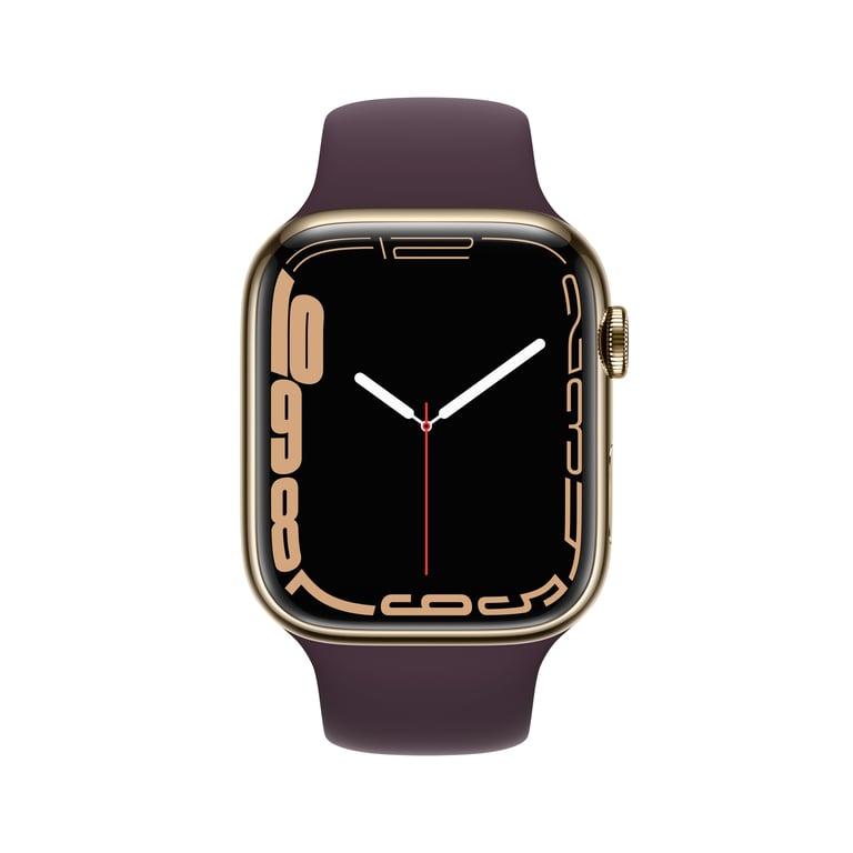 Apple Watch Series 7 OLED 45 mm Digital Pantalla táctil 4G Oro Wifi GPS (satélite)