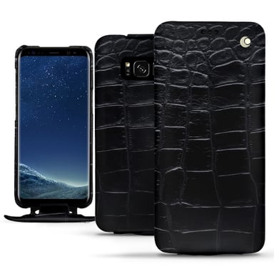 Funda de piel Samsung Galaxy S8 - Solapa vertical - Negro - Cueros especiales