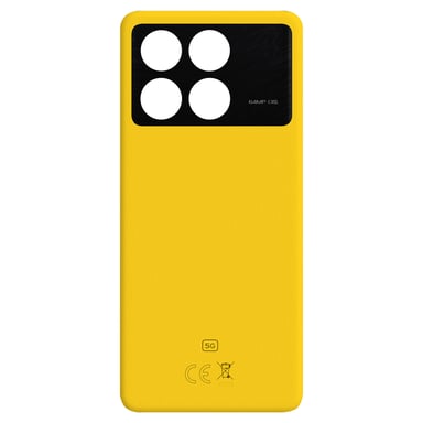 Cache batterie pour Xiaomi Poco X6 Pro Original Service Pack Jaune