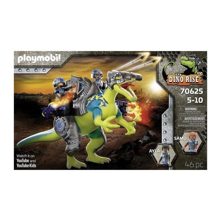 PLAYMOBIL - 70625 - Spinosaure et combattants - Neuf