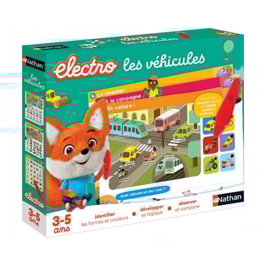 Jeu Électronique d'Apprentissage avec Véhicules pour Enfants