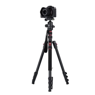 Trípode compacto Rollei Compact Traveler II aluminio negro cabeza esférica Smartphone Cámara altura 180 cm