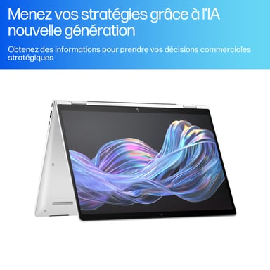 HP EliteBook X Flip G1i Next Gen AI Wolf Pro Security Edition Copilot+ PC Intel Core Ultra 5 228V Híbrido (2-en-1) 35,6 cm (14'') Pantalla táctil WUXGA 32 GB LPDDR5x-SDRAM Wi-Fi 7 (802.11be) Windows 11 Pro Plata