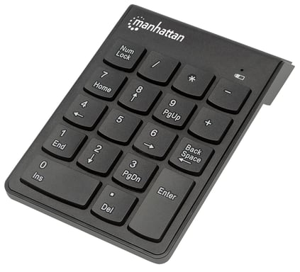 Manhattan 178846 teclado numérico Portátil/PC RF inalámbrico Negro