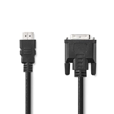 Nedis CCGL34800BK30 câble vidéo et adaptateur 3 m HDMI Type A (Standard) DVI-D Noir - Neuf