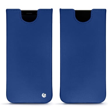 Pochette cuir Samsung Galaxy S8 -  - Bleu - Cuir lisse