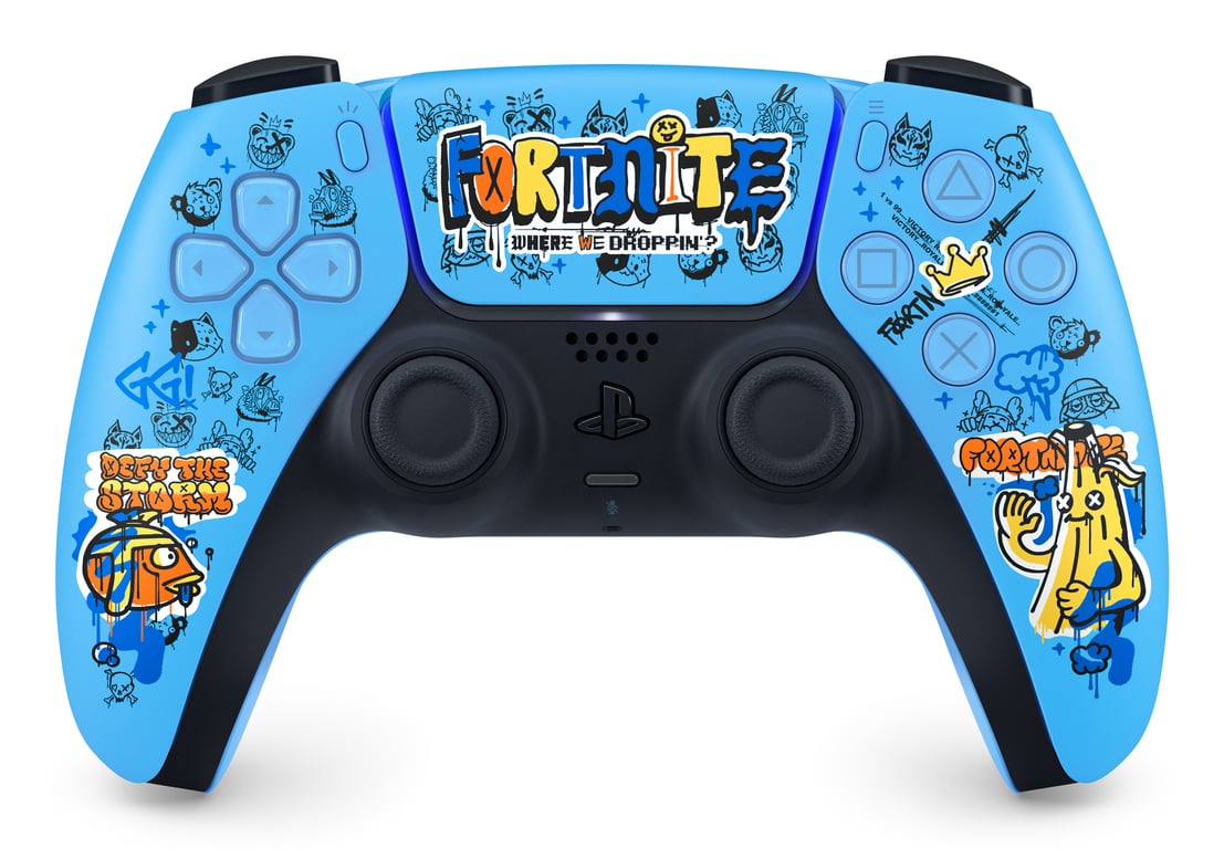 Sony Manette PlayStation 5 officielle DualSense Sans fil Batterie rechargeable Bluetooth Compatible avec PS5 Édition : Fortnite