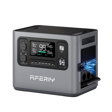 AFERIY P280 central eléctrica portátil 2800W 2048Wh - LiFePO4 con UPS y capacidad ampliable hasta 10,24kWh