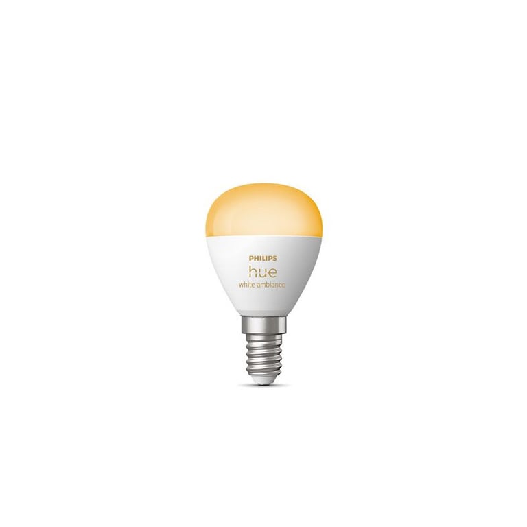 Ampoule connectée Led sphérique Philips Hue E14 Ambiance