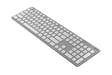 Clavier et souris sans fil W5000 gris et blanc
