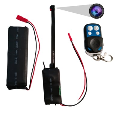 Caméra Miniature Télécommandée Détecteur Mouvement Sans Fil Noir Mini Cam 4 Go YONIS