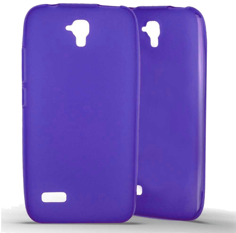 Coque silicone unie compatible Givré Violet Huawei Y5