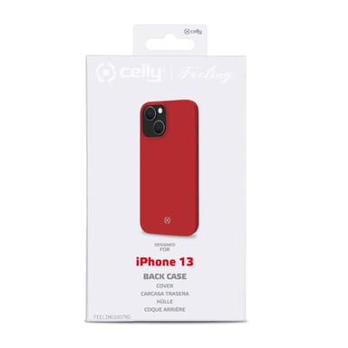 Celly FEELING iPhone 13 coque de protection pour téléphones portables 15,5 cm (6.1'') Housse Rouge Apple iPhone 13
