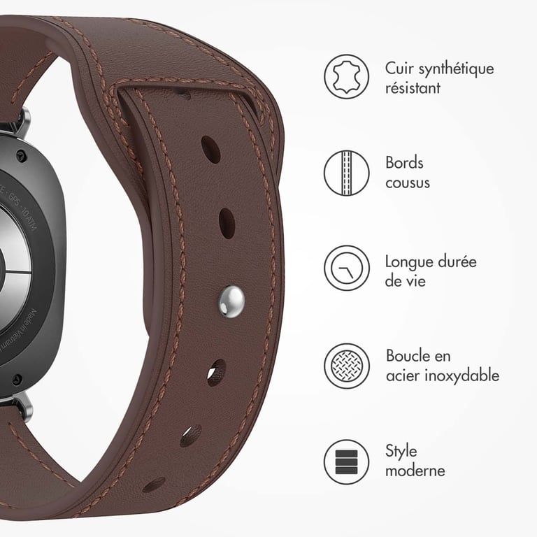 Bracelet Samsung Galaxy Watch Ultra - Cuir - vue 3