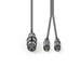 Nedis COTH15220GY30 câble audio 3 m XLR (3-pin) 2 x RCA Gris