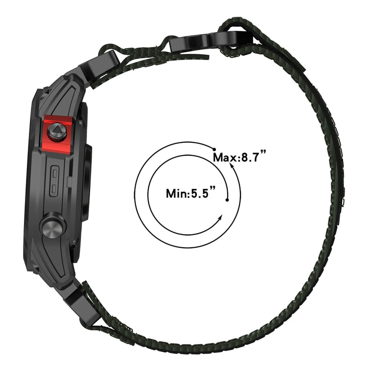Bracelet de montre 22 mm pour Garmin Quatix 7 ProFeniXFenix 6Fenix 5 Neuf - vue 3