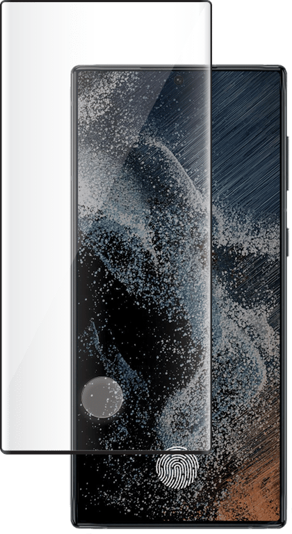 Convient pour Samsung Galaxy A53 5G coque silicone lisse verre trempé 9H  noir