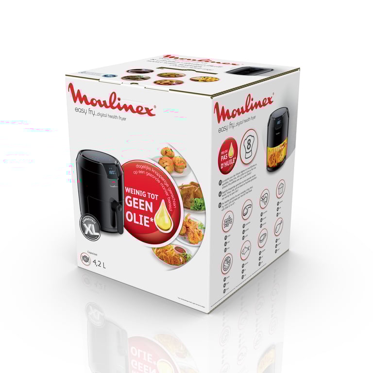 MOULINEX Friteuse à air chaud sans huile Airfryer EZ401D10 - vue 2