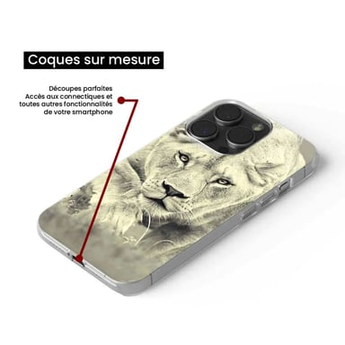 Coque en silicone - Compatible pour Google Pixel 8 Pro - design lionne