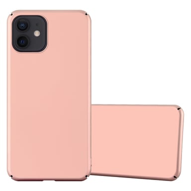Coque pour Apple iPhone 12 MINI en METALLIC OR ROSE Hard Case Housse de protection Étui d'aspect métallique contre les rayures et les chocs