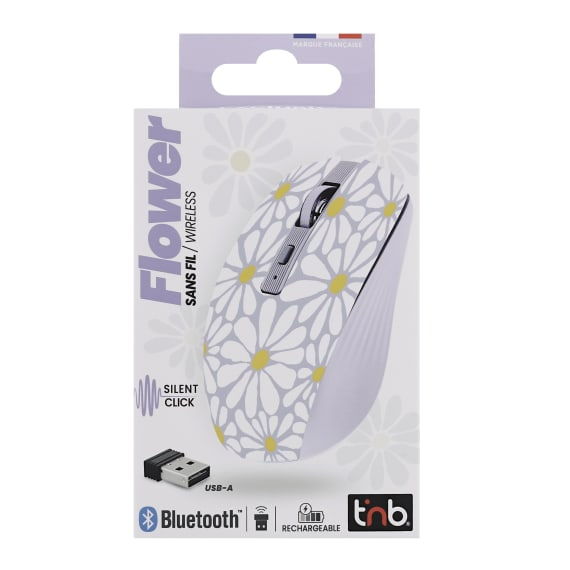 Souris Sans Fil T'nB MWXFLOWER – Bluetooth + USB-A, 1600 DPI, 6 Boutons - vue 2