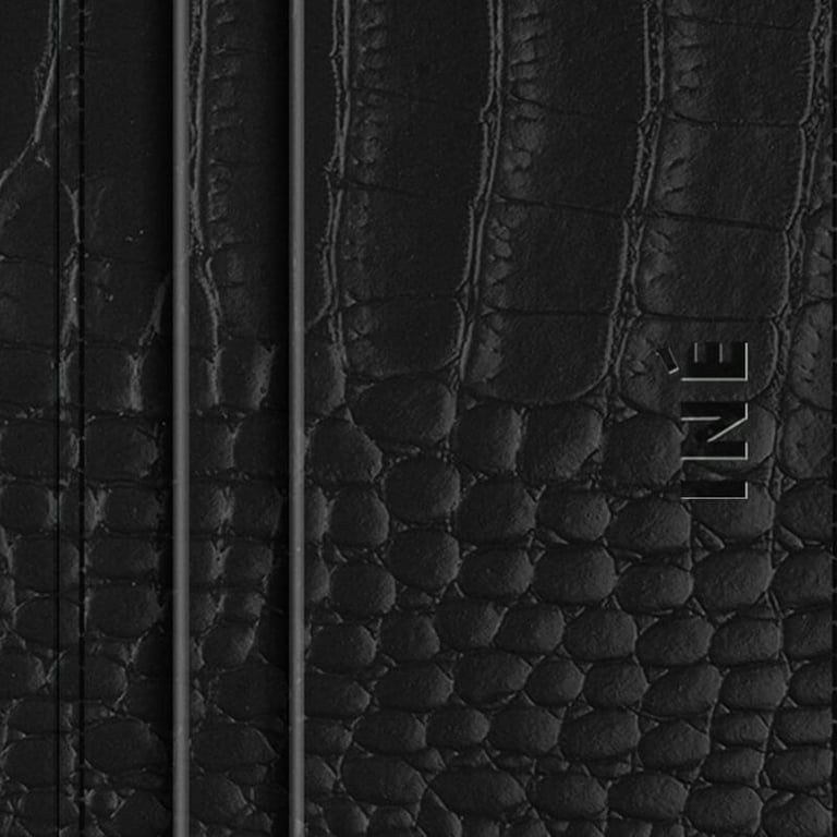 Iné • The Wallet Recycled Leather Alligator Noir