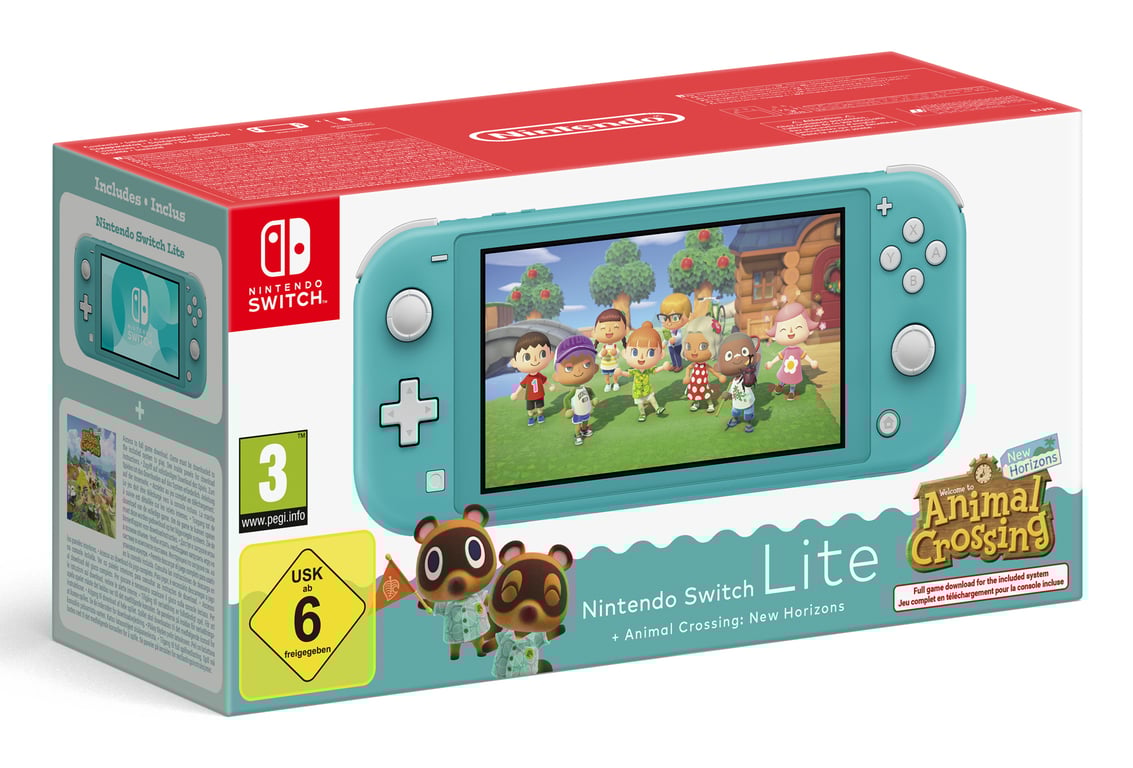 Nintendo Switch Lite Animal Crossing console de jeux portables 14 cm (5.5 ) 32 Go Écran tactile Wifi Turquoise - Bon état
