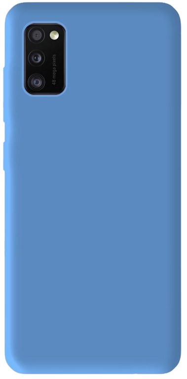 Coque silicone unie compatible Mat Bleu Samsung Galaxy A31