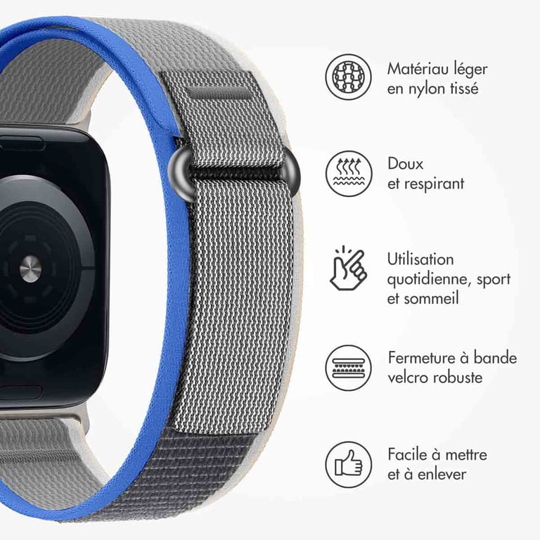 Bracelet Apple Watch 42mm Nylon Trail - vue 3