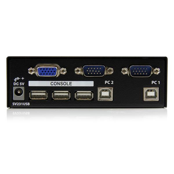 StarTech.com KVM switch écran clavier 2 ports VGA USB 2.0 - vue 4