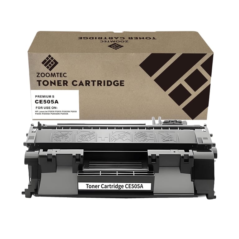 Compatible pour CE505A CE505X 05X Cartouche de Toner Compatible pour Imprimante LaserJet P2030 P2035 P2035N P2050 P2055 P2055D P2055DN P2055X 1x Neuf