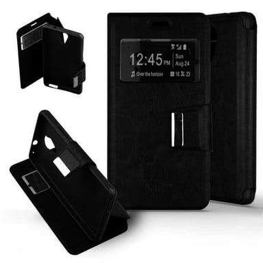 Etui Folio Noir compatible Alcatel One Touch Pixi 4 5.0 Orange Rise 51