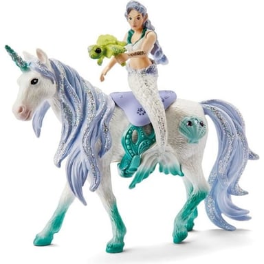 Schleich Sirène sur Licorne de mer figurine fantastique pour enfants dès 5 ans 155 x 82 x 18 cm - 42509 BAYALA pour garçon - vue 3
