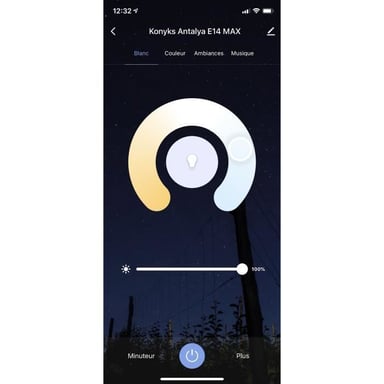 Lampadine connesse Antalya Easy E14 - Set di 2 LED Wi-Fi + Bluetooth E14 Bianco + Colori RGB