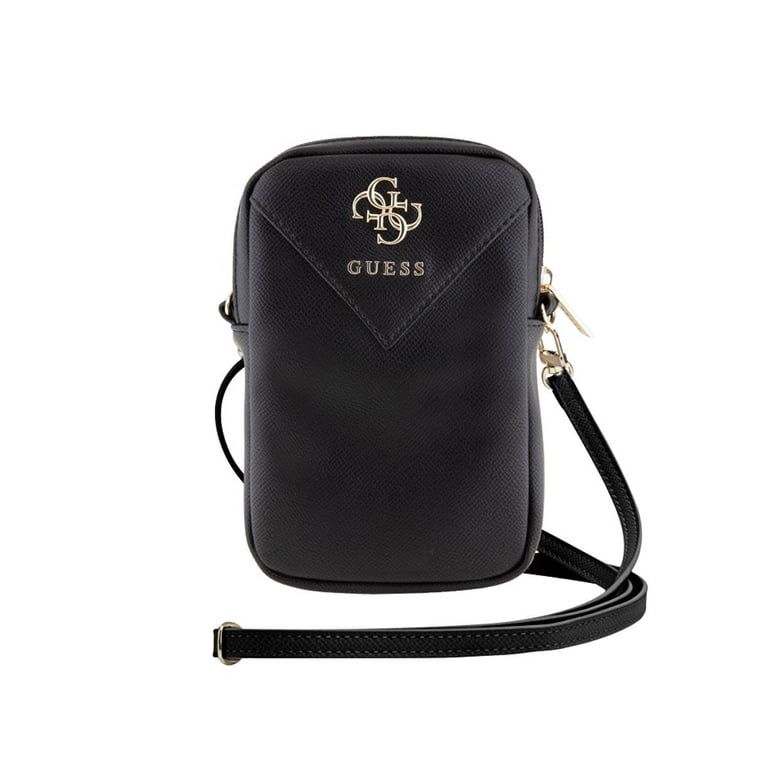 Guess Sac pour Smartphone à Bandoulière Grainé 4G