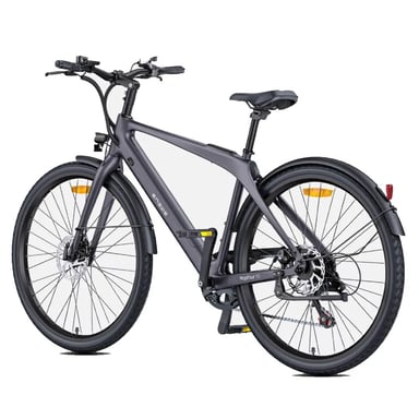 Bicicleta Eléctrico ENGWE N1 AIR | Velocidad Máx 25 km/h | Autonomía 100 km | Motor 250W | Batería 36V 10Ah | Neumáticos de 27.5 Pulgadas | Gris | VersióN HidráUlica