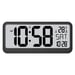 Horloge numérique géante avec température et date