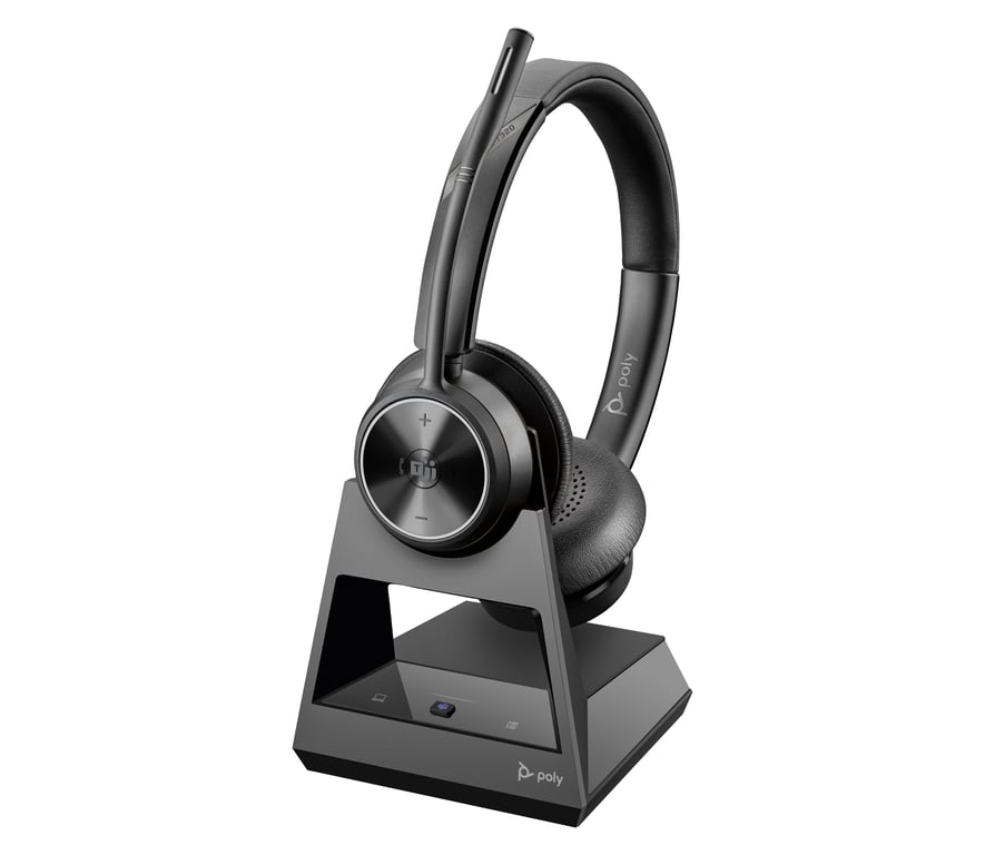Micro-Casque Poly Savi 7320 UC DECT – Stéréo, Certifié Microsoft Teams, Sécurisé - vue 4