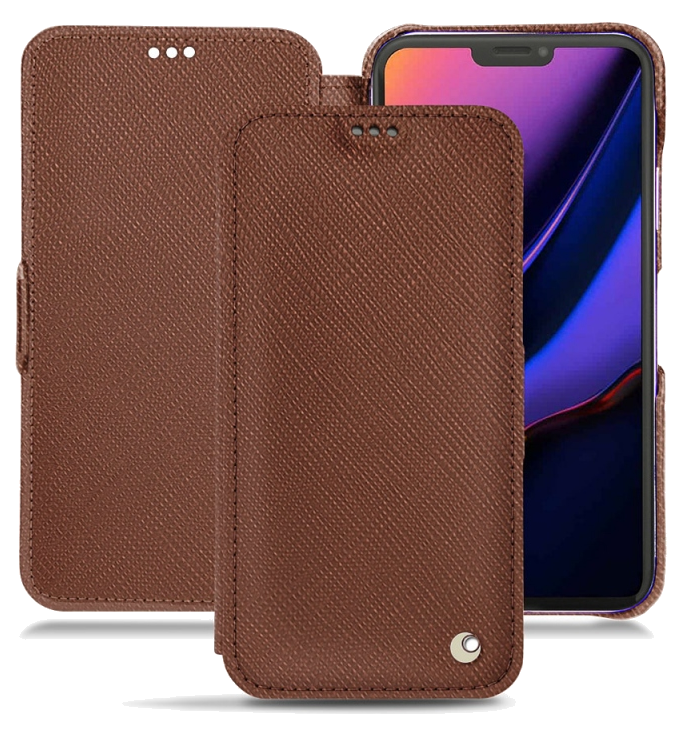 Housse cuir Apple iPhone 11 Pro - Rabat horizontalMarron