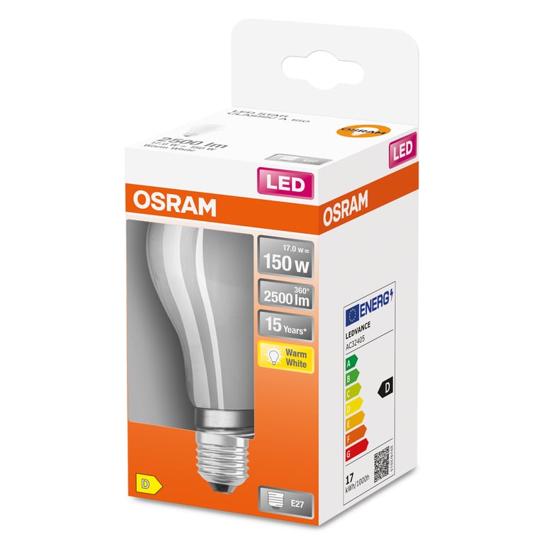 OSRAM Led std verre dépoli e27 2500lm chaud bte 1 - vue 3