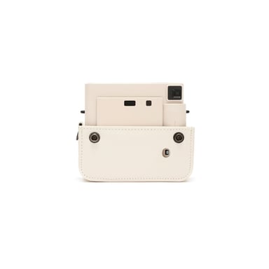 Boîtier protecteur FUJIFILM Instax SQ1 deux-pièces cuir synthétique Blanc craie